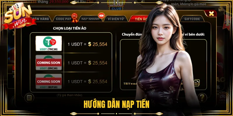 hướng dẫn nạp tiền